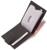 La Scala fekete bőr kártyatartó átkapcsolóval RFID 10,5 x 7 cm
