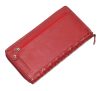 Giultieri: Egyedi nyomott piros női bőr pénztárca 19,5 x 10,5 cm