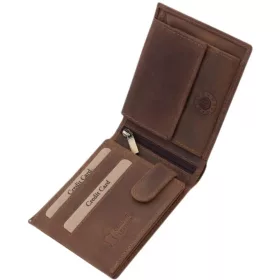   GreenDeed férfi pénztárca Szűz csillagjegy mintával 12 × 9,2 cm