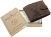 GreenDeed vadász férfi bőr pénztárca  dámszarvas mintával 12 × 9,5 cm