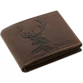   GreenDeed vadász férfi bőr pénztárca  dámszarvas mintával 12 × 9,5 cm