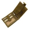 GreenDeed barna bőr pénztárca tacskó lenyomattal, RFID 11,8 × 9,5 cm