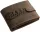 GreenDeed férfi átkapcsos barna bőr pénztárca taxi autós mintával 12 × 9,2 cm