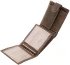GreenDeed férfi átkapcsos barna bőr pénztárca taxi autós mintával 12 × 9,2 cm