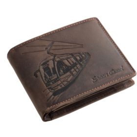 GreenDeed bőr pénztárca villamos mintával