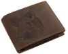 GreenDeed bőr pénztárca helikopter mintával 12 × 9,2 cm