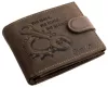 GreenDeed férfi bőr pénztárca csavarkulcs mintával 12 × 9,2 cm