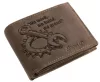 GreenDeed férfi bőr pénztárca csavarkulcs mintával 12 × 9,2 cm