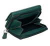 Sylvia Belmonte zöld színű női bőr pénztárca 11 x 9 cm