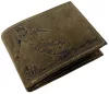 GreenDeed bőr pénztárca focis lenyomattal 12 × 9,5 cm