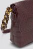 Tom Tailor Maris bordó kígyóbőr hatású női válltáska, kézitáska 28,5 × 16 cm