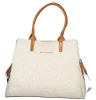 Valentino Bags bézs-konyak, mintás női kézitáska 37 x 28 x 14 cm