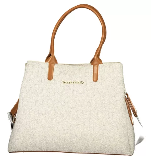 Valentino Bags bézs-konyak, mintás női kézitáska 37 x 28 x 14 cm