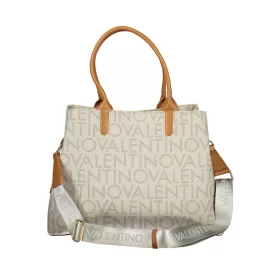   Valentino Bags bézs-konyak, mintás női kézitáska 37 x 28 x 14 cm