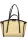 Valentino Bags bézs-fekete raffia hatású női válltáska 35 x 29 x 11 cm