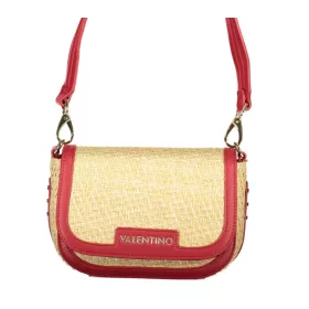   Valentino Bags bézs-piros női válltáska, oldalpánttal 20 x 14 x 7 cm