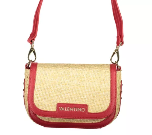 Valentino Bags bézs-piros női válltáska, oldalpánttal 20 x 14 x 7 cm