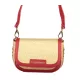 Valentino Bags bézs-piros női válltáska, oldalpánttal 20 x 14 x 7 cm