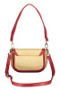 Valentino Bags bézs-piros női válltáska, oldalpánttal 20 x 14 x 7 cm