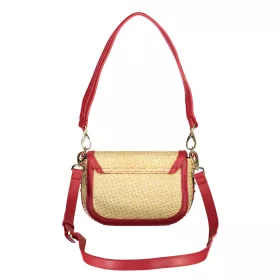   Valentino Bags bézs-piros női válltáska, oldalpánttal 20 x 14 x 7 cm