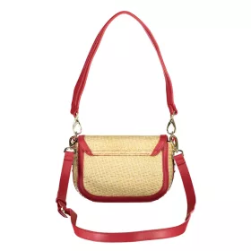  Valentino Bags bézs-piros női válltáska, oldalpánttal 20 x 14 x 7 cm