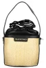 Valentino Bags bézs-fekete női bucket bag, vödörtáska 17 x 16 x 14 cm