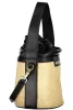 Valentino Bags bézs-fekete női bucket bag, vödörtáska 17 x 16 x 14 cm