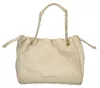 Valentino Bags bézs velúr női válltáska 39 x 30 x 15 cm