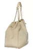 Valentino Bags bézs velúr női válltáska 39 x 30 x 15 cm