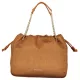 Valentino Bags konyakbarn velúr női válltáska 39 x 30 x 15 cm