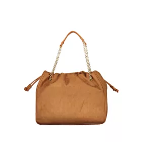   Valentino Bags konyakbarn velúr női válltáska 39 x 30 x 15 cm