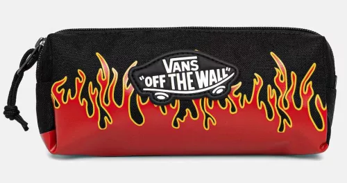 Vans Old Skool fekete lángnyelv mintás tolltartó 22 x 10 x 5 cm