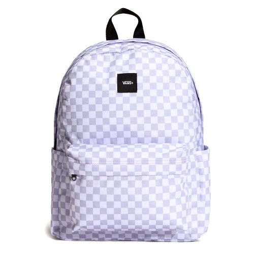  Vans Old Skool Grom Check lila-kockás hátizsák, 15" laptoptartóval 41 × 28 cm