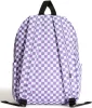 Vans Old Skool Grom Check lila-kockás hátizsák, 15" laptoptartóval 41 × 28 cm
