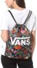 Vans Benched Bag, Gymbag, virág mintás hátizsák, tornazsák