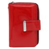 Cavaldi női piros színű lakkbőr pénztárca, RFID 14×9 cm