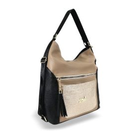   Zellia 23004 trikolor női válltáska, hátizsákká alakítható 38 x 34 x 9 cm