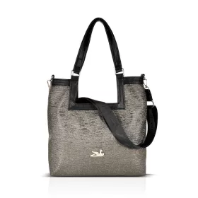   Zellia 26074 Groove bronz-fekete női válltáska 37 × 36 × 13 cm