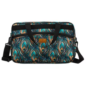   Rovicky R-Tl15608-8909 18 pávatoll mintás utazótáska, kézipoggyász 40 X 25 X 20 cm