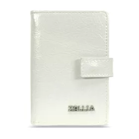   Zellia Hz-128 D266 - 1006 Df  női fehér lakk kártyatartó 11,5 x 7,5 x 2 cm