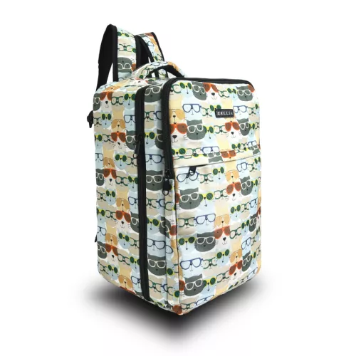 Zellia Hz-104 cica mintás WizzAir Ryanair kézipoggyász, hátizsák vízlepergetős 40 x 25 x 20 cm