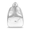 Zellia Td2101 női ezüst-csillámos hátizsák 33 x 25 x 12 cm 