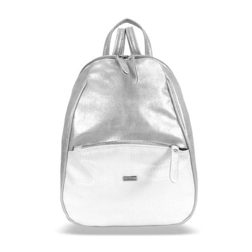 Zellia Td2101 női ezüst-csillámos hátizsák 33 x 25 x 12 cm 