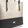 Zellia Zvn210925 női fekete-arany válltáska 37 x 28 x 15 cm