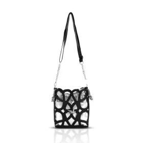   Zellia 25096 fekete női oldaltáska, bucketbag 23 x 19,5 x 7,5 cm