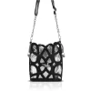 Zellia 25096 fekete női oldaltáska, bucketbag 23 x 19,5 x 7,5 cm