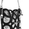 Zellia 25096 fekete női oldaltáska, bucketbag 23 x 19,5 x 7,5 cm
