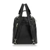 Zellia 25055 fekete-ocelot mintás női hátizsák 31 x 29 x 14,5 cm