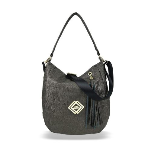 Zellia Zlb180 sötét bronz női válltáska, oldaltáska 34 x 27 x 11 cm