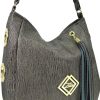 Zellia Zlb180 sötét bronz női válltáska, oldaltáska 34 x 27 x 11 cm